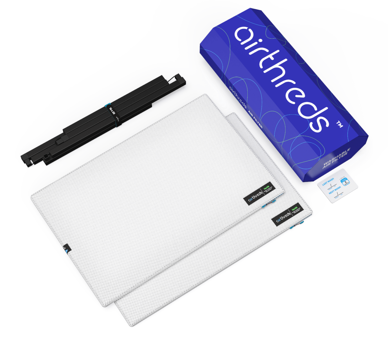 AirThreds® Home Air Filter First Machine Washable Reusable Home Air